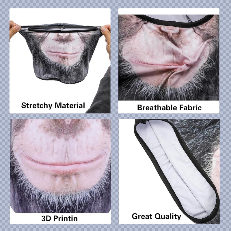 Cutewing Balaclava Mask 3D Print Full Face Mask Cooling Neck Gaiter Sun Protection Face Cover Mask Windproof Ski Mask - Image 4